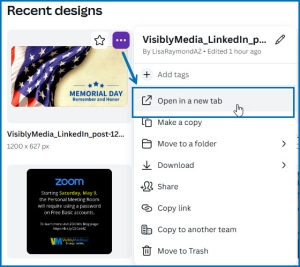 visibly media canva glowup open design in new tab 2nd way