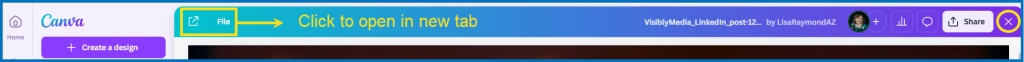 visibly media canva glowup open design in new tab