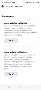 Visibly Media Facebook app device permissions apps websites 3