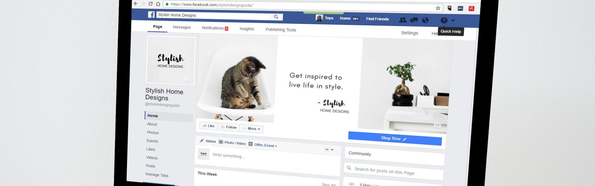 Visibly Media Agency Facebook how to edit page post