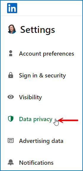 Visibly Media LinkedIn settings and privacy data privacy