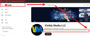 Visibly Media YouTube 101 how to find join date about information