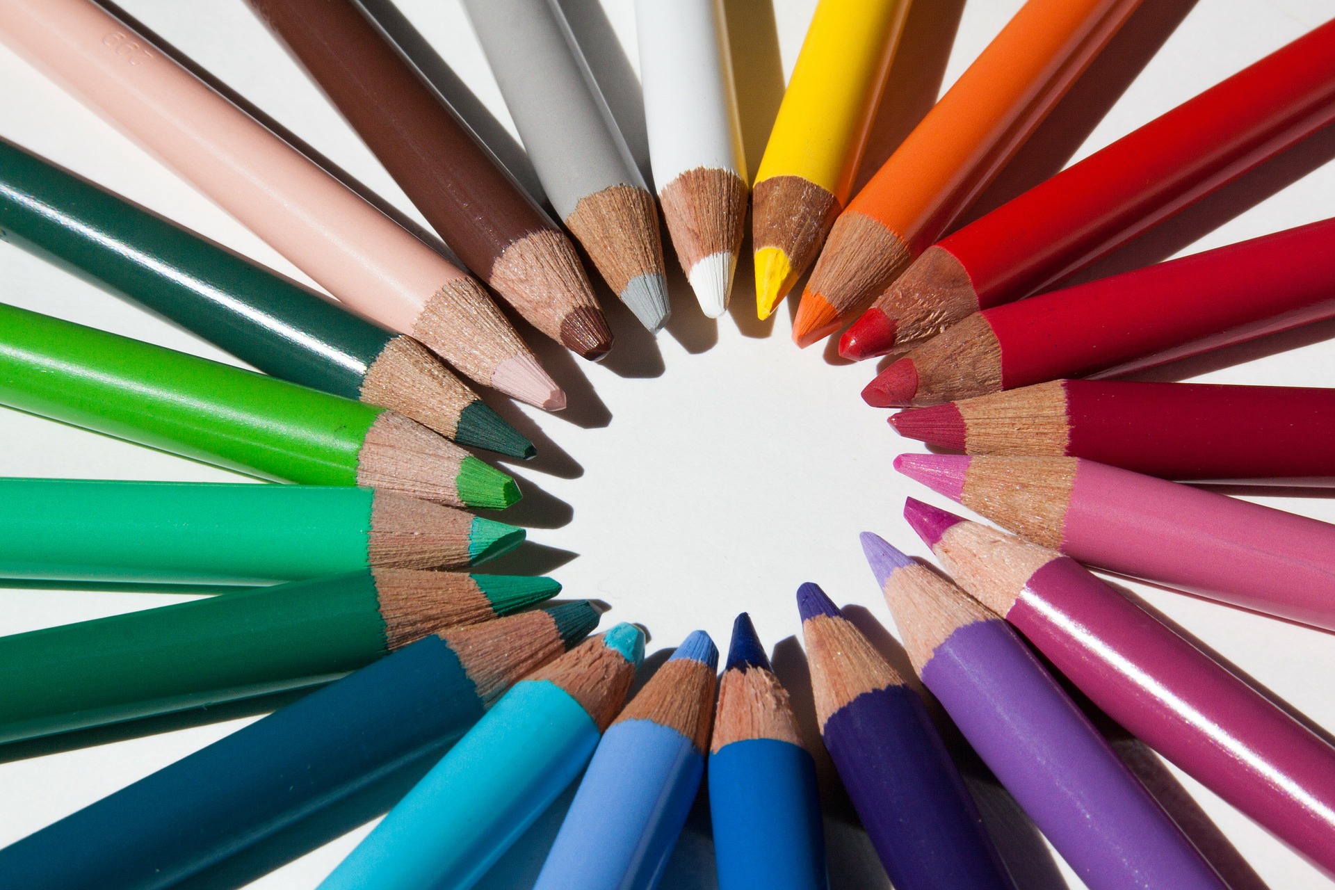Visibly Media graphic design colored pencils