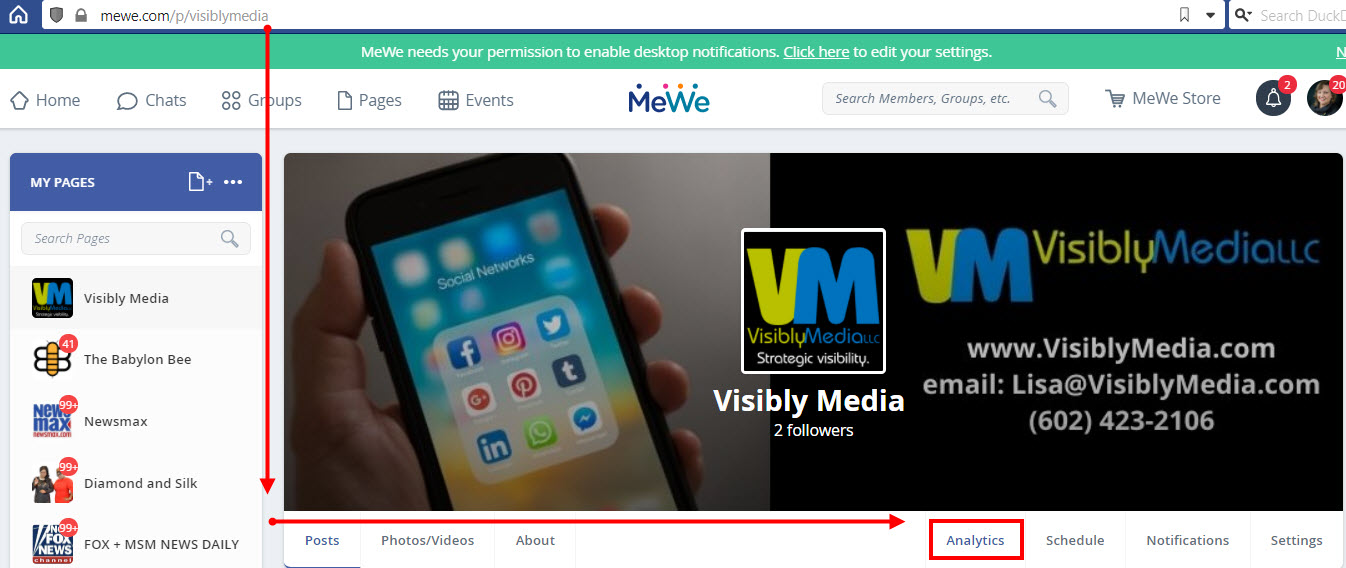MeWe: Understanding Page Analytics - Visibly Media